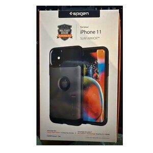 Spigen Case for iPhone 11 Dual Layer Protective Phone Case Black